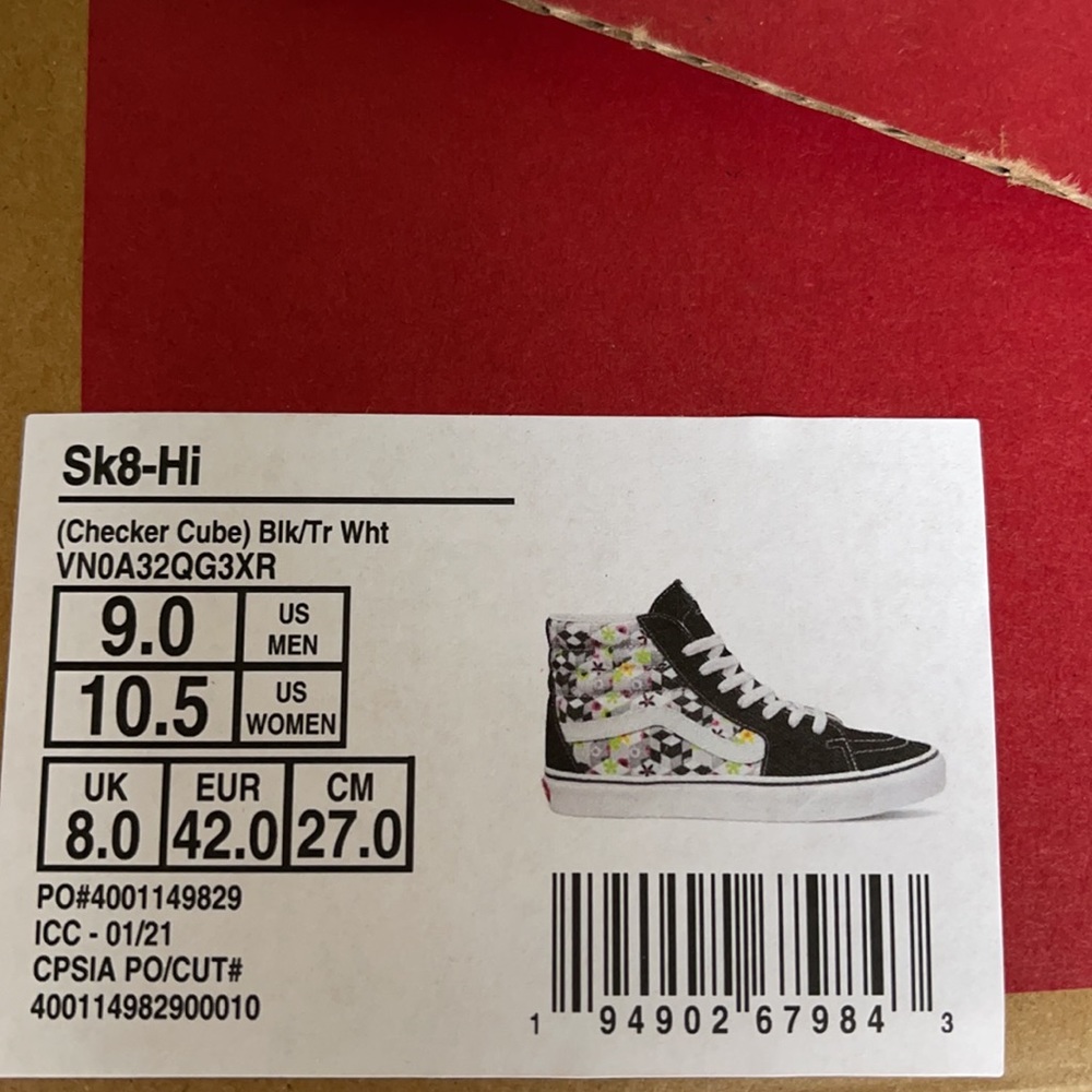 Vans Sk8-Hi Checker Cube Black/True White WMNS - Picture 16 of 16